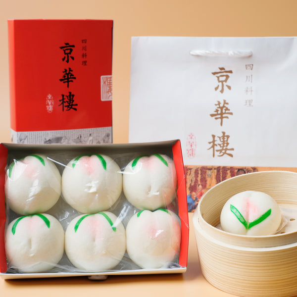 桃饅頭 特製桃まん（冷凍6個入り） | 横浜中華街 京華楼